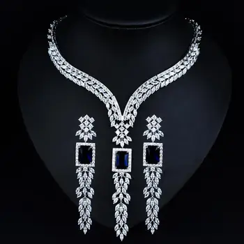 Модные индийские ювелирные изделия Новейшего дизайна, женские комплекты свадебных украшений с ожерельем, серьги, женское платье, аксессуары для вечеринок N-1054